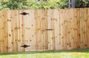 6 Ft Dog Ear Treated Pine Fence With Gate
